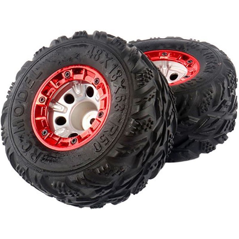 Roues De Pneus De Voiture À Vitesse De 100mm, 2 Pièces, Pièces De Mise À Niveau Automatique Pour Voiture 1/12 Rc Wltoys 12428 Fy-03