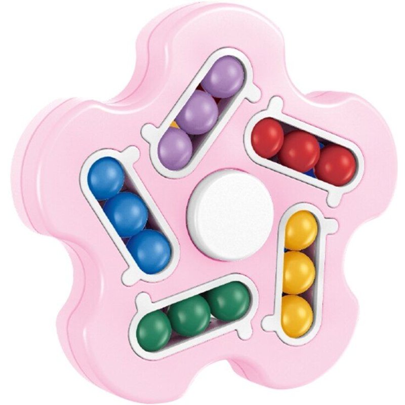 Toupie Rotative Pour Les Doigts, Anneau D'Ornement, Cube De Haricots, Ensemble De Fête Pour Enfants, Soulagement De La Pression Et De L'Anxiété