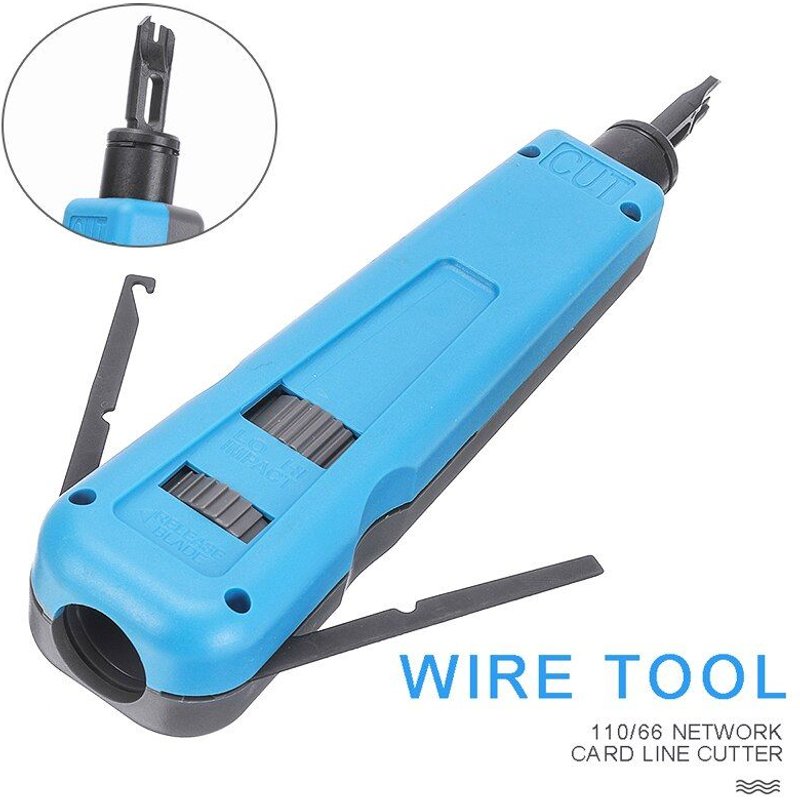 Outil de découpe de carte réseau Portable, pour RJ45 CAT5e CAT6 CAT7 1 pièce 110 / 66 outil de poinçonnage de haute qualité Pohiks