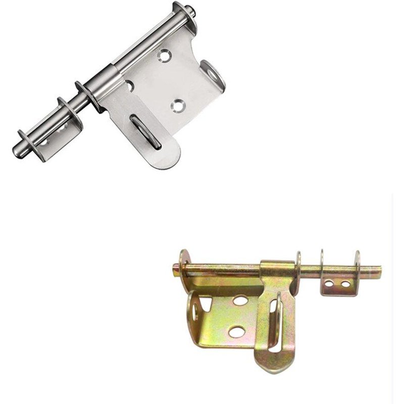 Verrou antivol en fer, serrure de Boor, goupille de porte en acier inoxydable, épais, verrou de porte, quincaillerie, accessoires de plaque