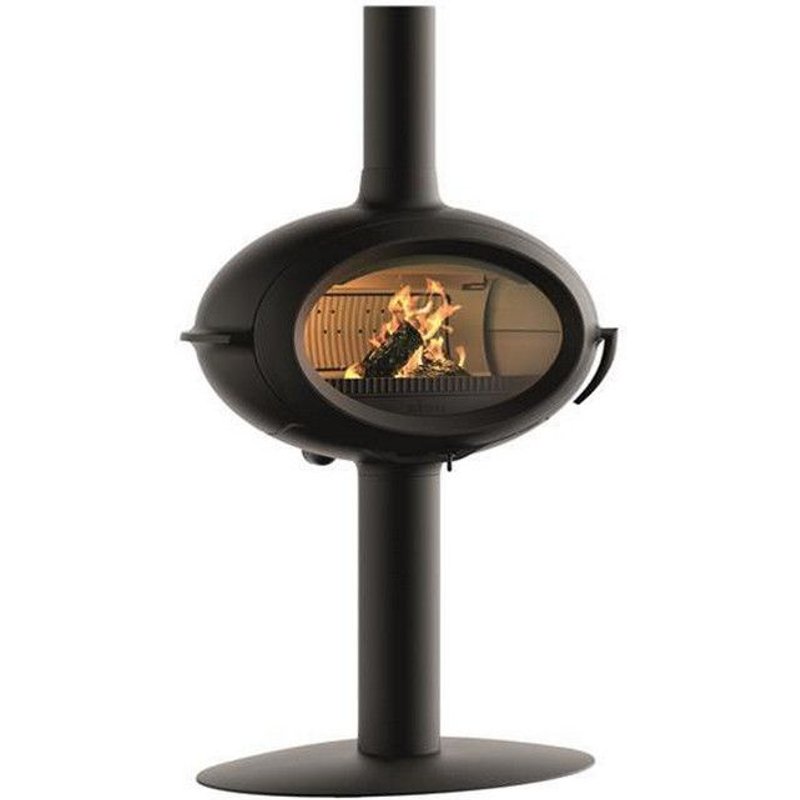 invicta - poêle à bois fonte 7kw noir - p648114