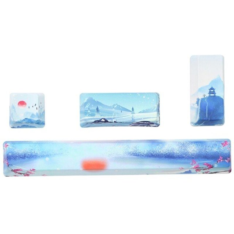 Capuchons de clavier personnalisés PBT 6.25U, barre d'espace ESC pour entrer le profil OEM 4 touches X3UF