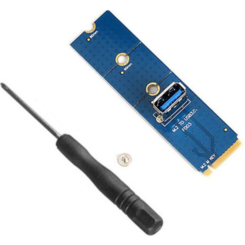 Convertisseur M.2 M Clé À Usb 3.0, Multiplicateur D'Ordinateur De Bureau Pour Btc Mining Pci-E X16 Riser Convertisseur
