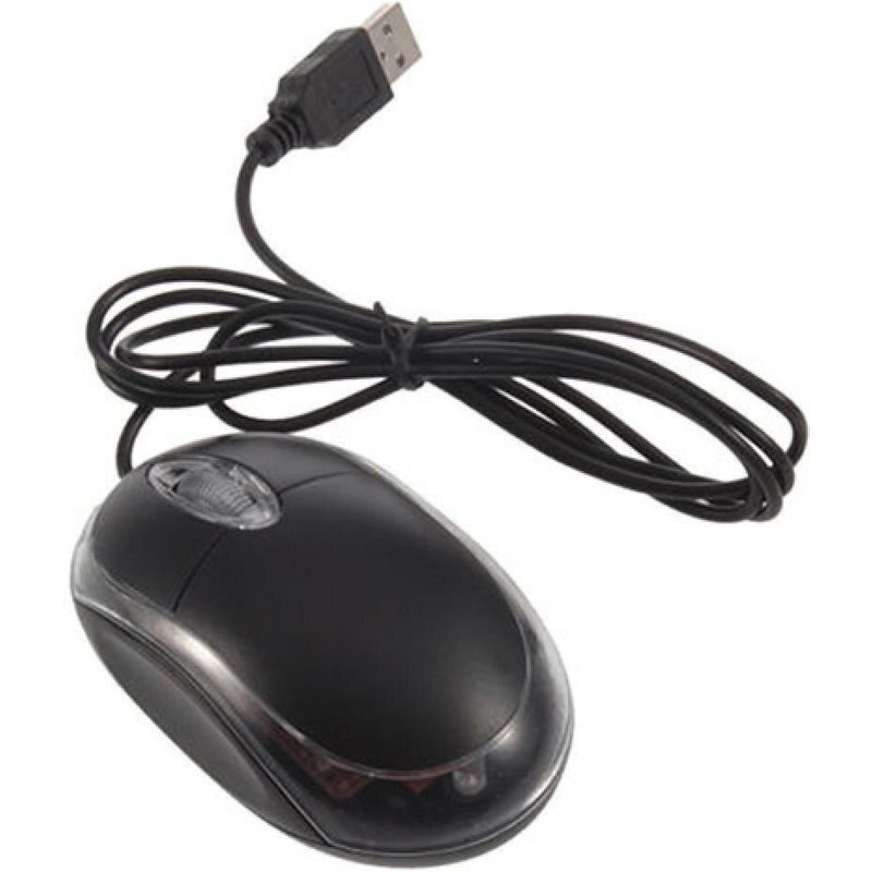 Souris optique filaire USB noire, molette de défilement, pour ordinateur portable