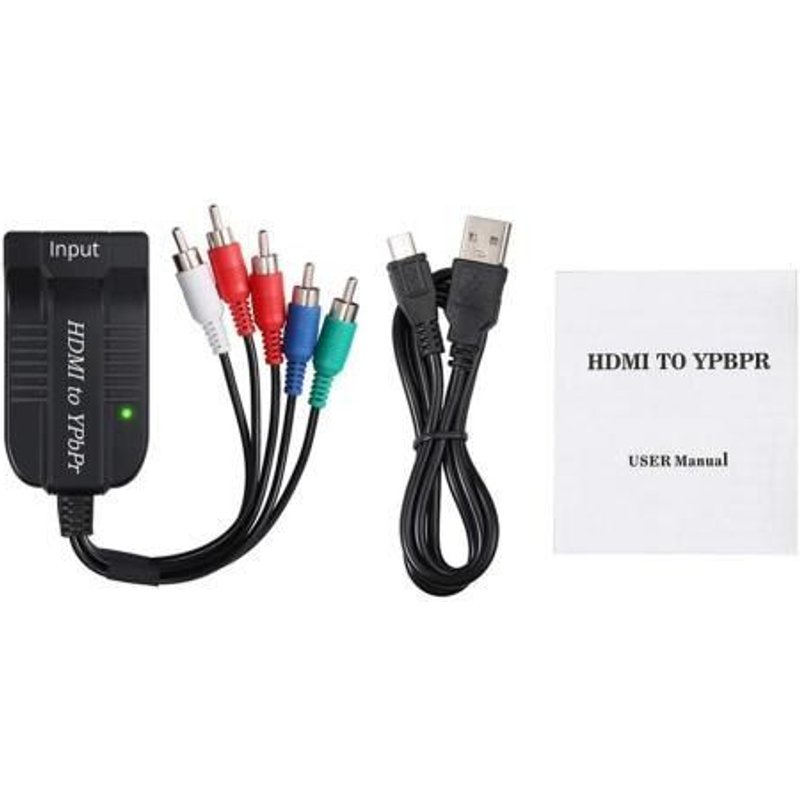 Composant vidéo YPbPr 5RCA, 1080p, adaptateur de convertisseur rvb, sortie Audio R/L, compatible HDMI