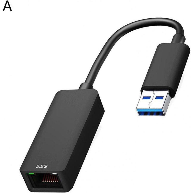 Adaptateur Ethernet USB/type-c 3.1 à RJ-45, 2.5Gbps, en métal, haute vitesse, sans pilote, adaptateur réseau pour Windows