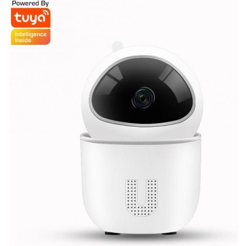 Caméra de Surveillance panoramique sans fil IP Wifi 1080P HD 360, vision nocturne IR, prise en charge des appels vocaux, Tuya Google amazon echo