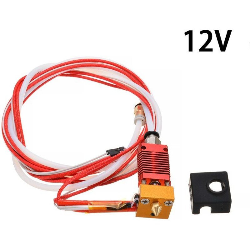 Extrudeuse D'Extrémité Chaude En Métal 1.75/0.4mm, Kit De Tête D'Impression Filetage Externe Connexion Pour Pièces D'Imprimante 3d Ender 3 Cr10