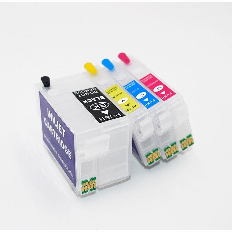 Recharge de cartouche encre T27XL T2711-T2714 avec puce ARC, pour Epson WorkForce WF-7110 WF-7210 WF-7710 WF-7715 WF-7720 WF-7610 WF-7620