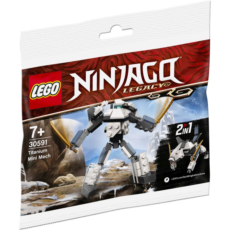 LEGO NINJAGO - Titanium Mini Mech 2 in 1 (Polybag) - 30591