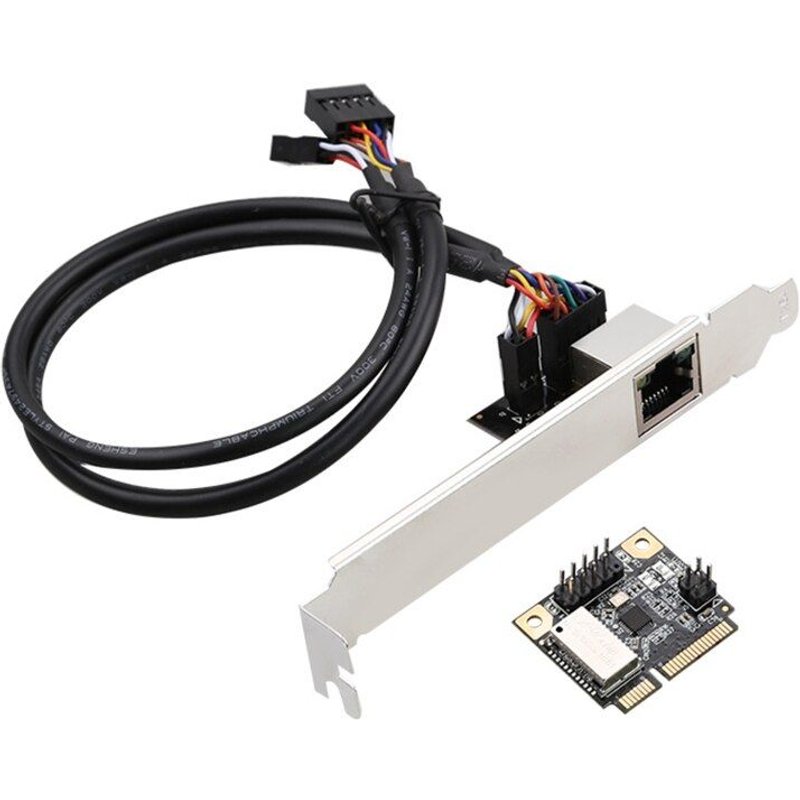 Adaptateur réseau Mini PCI-E vers Ethernet Gigabit, 1000M, Port RJ45 vers Mini PCI Express