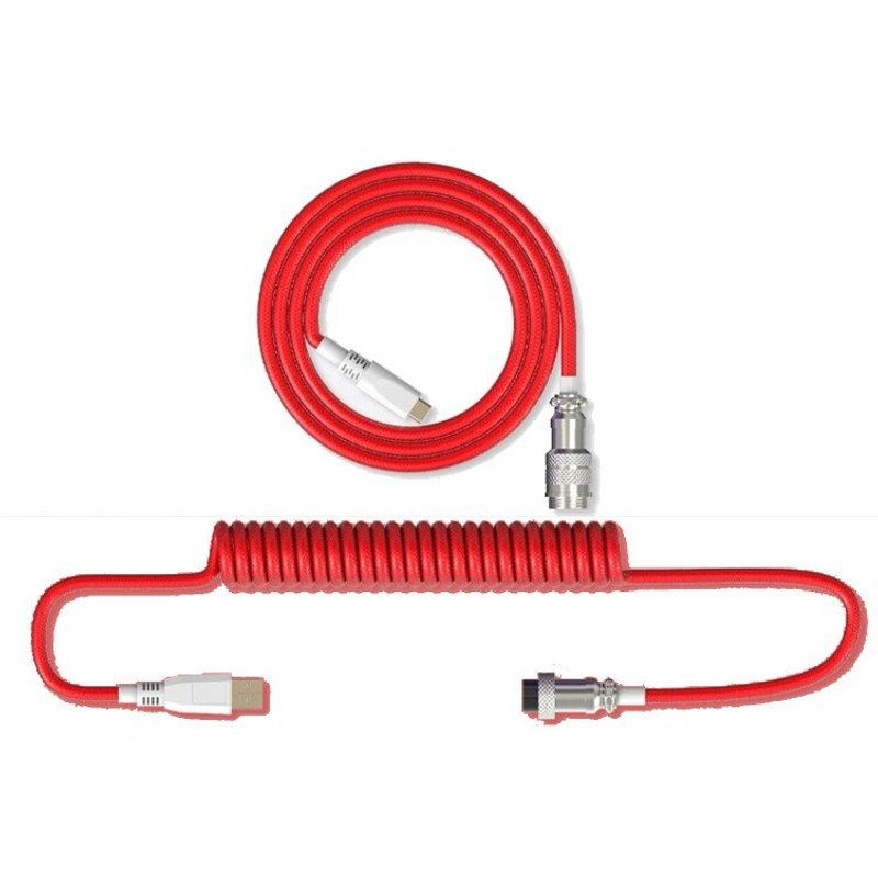 Câble Type C Détachable Pour Clavier Mécanique De Jeu, Câble D'Aviation, Extension De Prise Métallique, Connecteurs Personnalisés De 2m