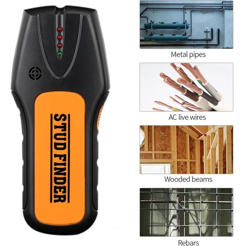 Détecteur mural métallique et bois ca, fil sous tension, détecteur de cuivre, détecteur de profondeur, Instrument de détection électrique