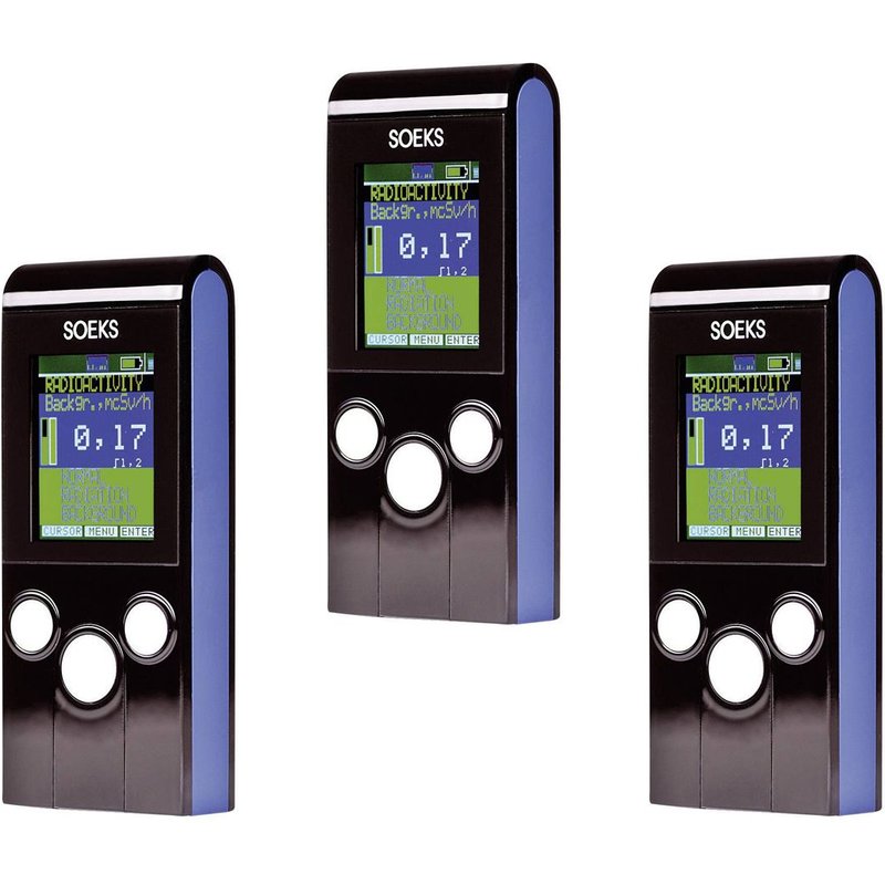 Pack 3 Détecteurs de Radioactivité Compteur Geiger Radiomètre Dosimètre - Soeks 01M - Mesure Gamma Beta X Ray ALAR Geiger Counter