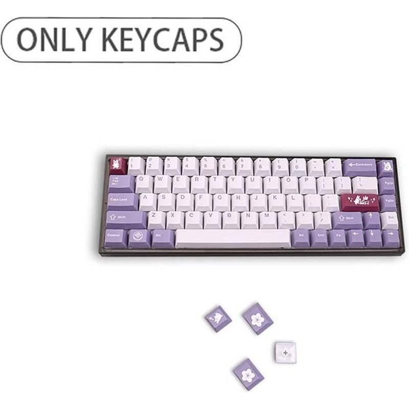 Capuchons de touches pour clavier mécanique, 129 touches, profil PBT, personnalisation par Sublimation, pour interrupteur croisé, O2Q5