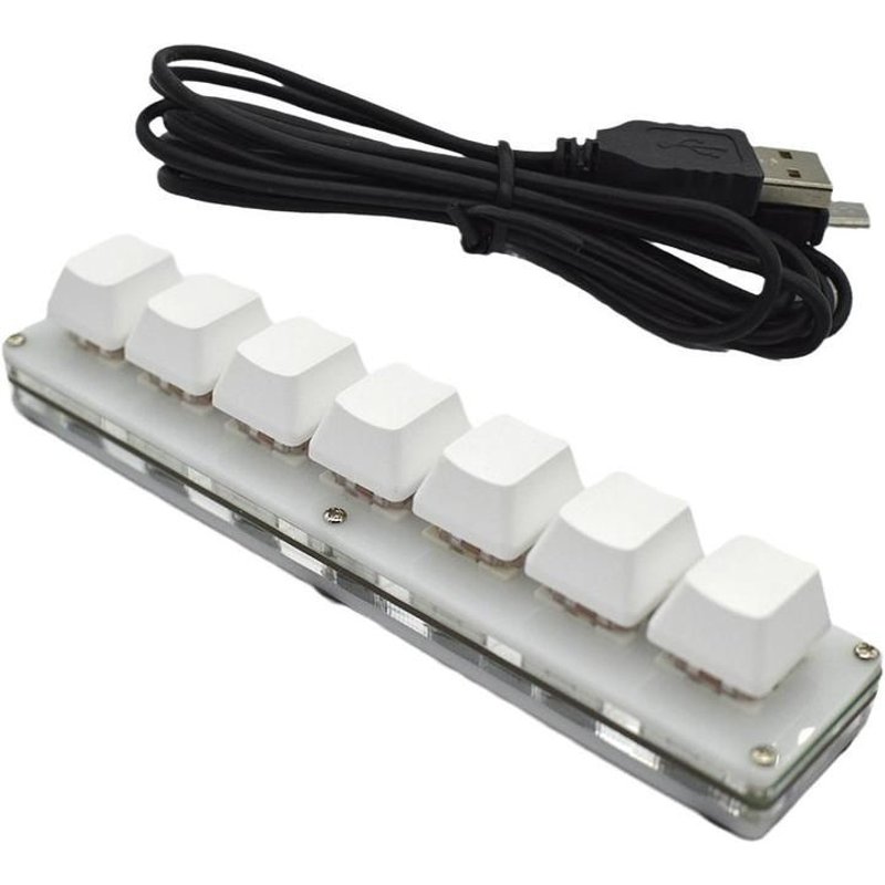 Mini-clavier USB à 7 touches, programmation Macro, clavier de dessin mécanique, jeu de bricolage, raccourci personnalisé, T0J8