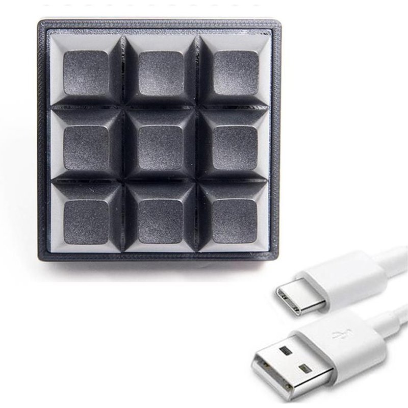 Mini-clavier mécanique filaire USB, Type C, à neuf axes, raccourci CAD, Macro à une touche, conception de clavier P C5N0