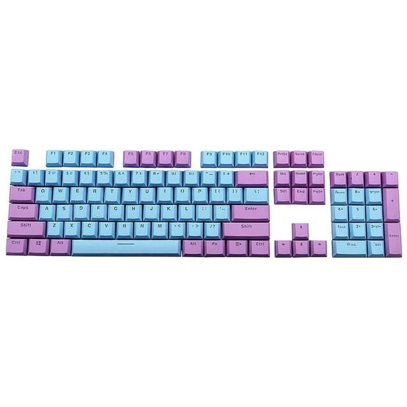 Capuchons de clavier mécanique, 104 touches, rétro-éclairage violet, personnalisation des touches, PBT, bleu, Gaming, couleur personnalisée, P2N4