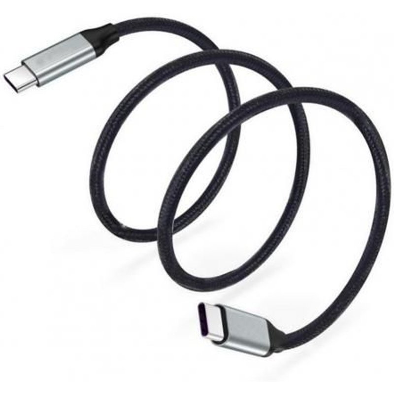 Câble de chargement usb-c vers usb-c 5A 60W, cordon tressé pour recharge rapide et transfert de données, 1m