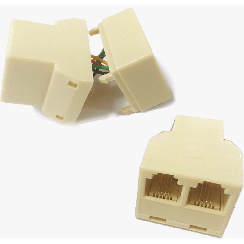Adaptateur de téléphone Duplex en ligne pour isscx rj11, 5 pièces