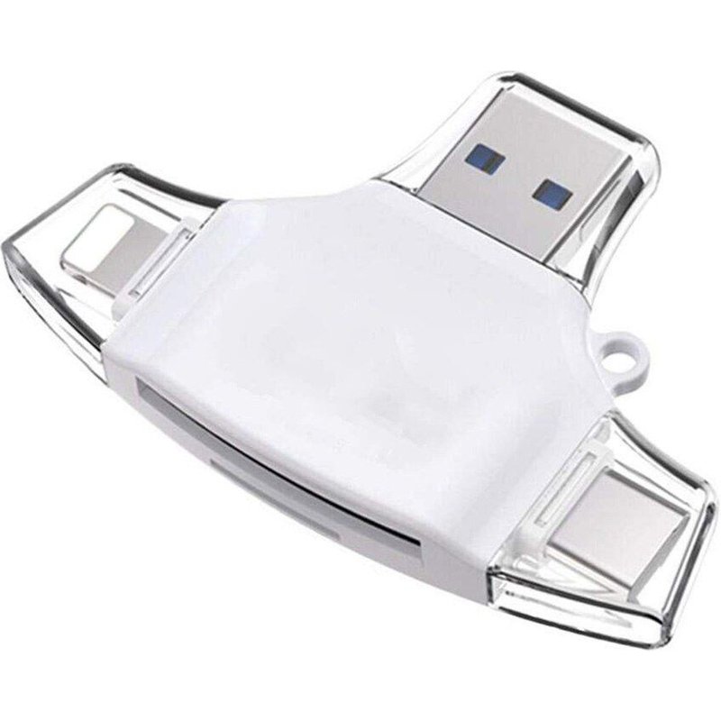 Lecteur de carte mémoire USB 2.0 OTG 4 en 1, adaptateur universel Micro USB TF, lecteur de carte SD pour PC, téléphone, ordinateur portable