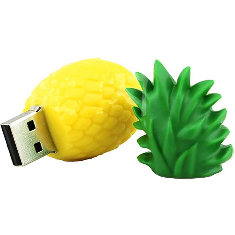 Mini clé USB dessin animé ananas, 8/16/32/64/128 go, disque amovible, disque U, cadeau, nouveauté