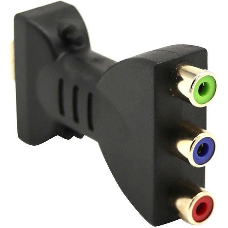 Convertisseur mâle à 3 RC AV, plaqué or, compatible HDMI, rvb RCA, vidéo, Audio TV, adaptateur DVD