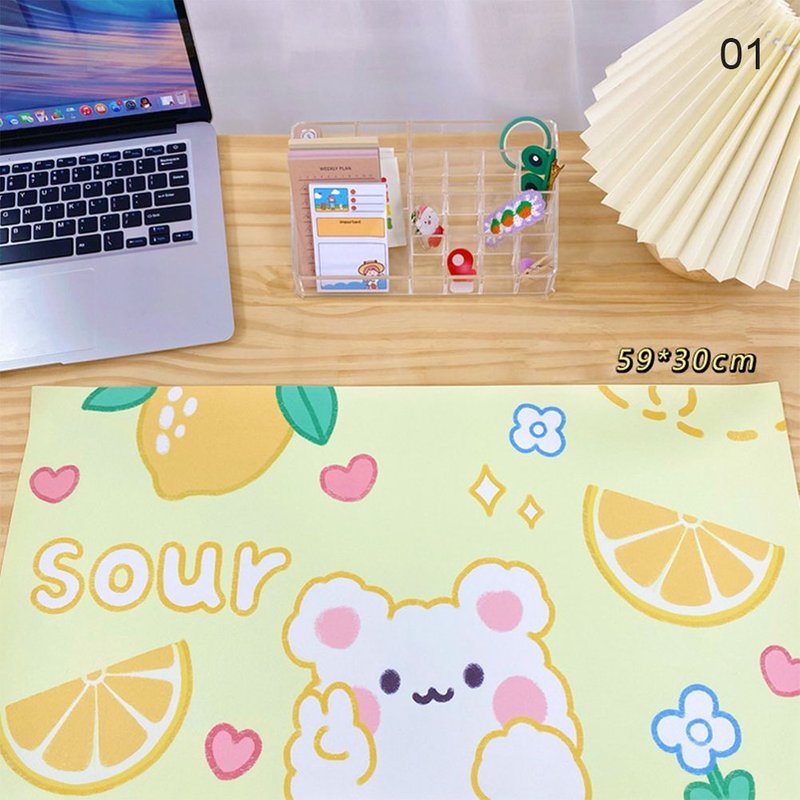 Grand tapis de souris INS, dessin animé mignon de lapin cerise, tapis de clavier pour tablette, Kawaii, pour étudiants, pour ordinateur de bureau, pour garçons et filles