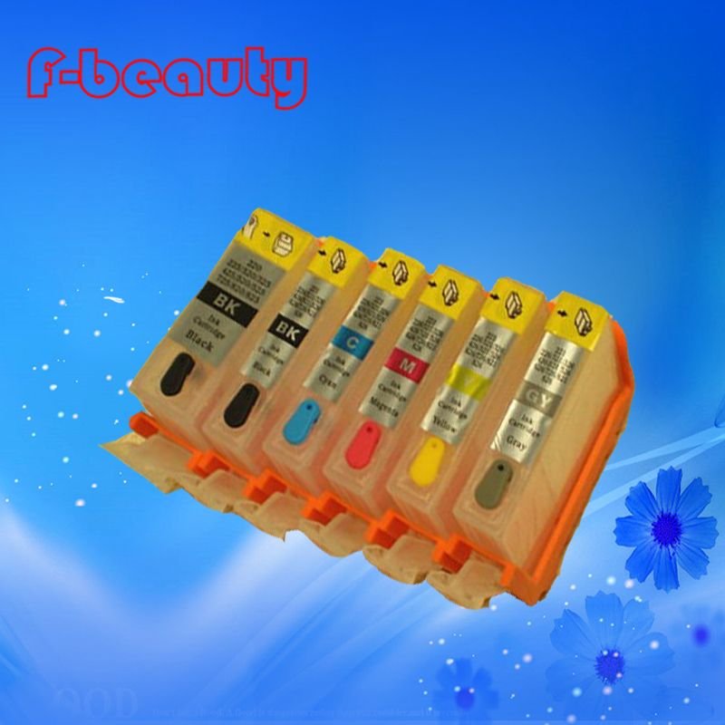 Cartouche d'encre vide de haute qualité, Compatible avec Canon Pixma IP4840 MG5140 5240 MG6110 6120 6140 MG6150 MG8120 8140 8150 (6 pièces)