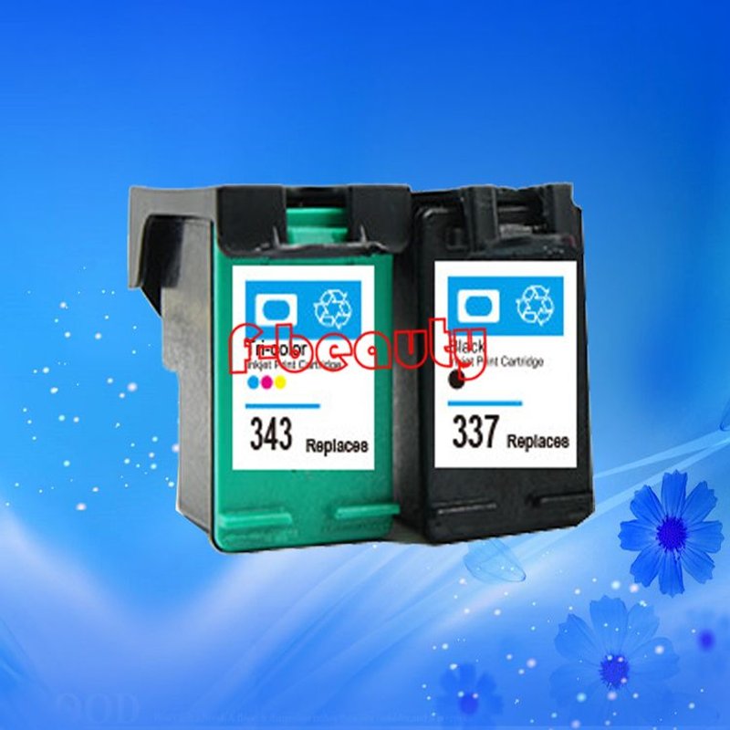 Cartouche d'encre 343 337 de haute qualité, compatible avec HP 5940 6940 6980 D4160 6310 6315 2575 8050 4180 D5160