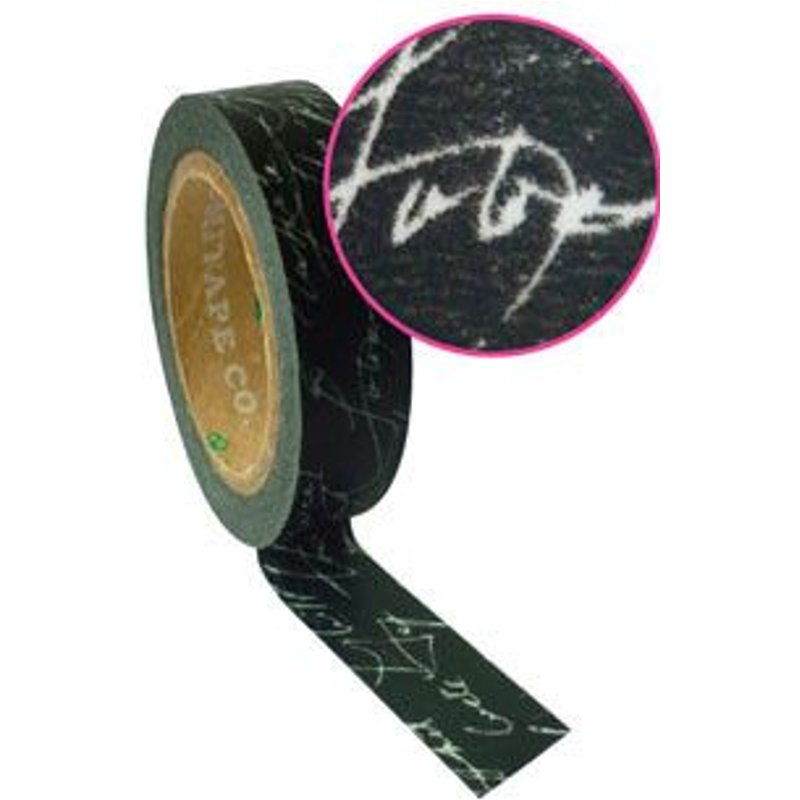 1 RUBAN ADHESIF NOIR ECRITURE 15x10m