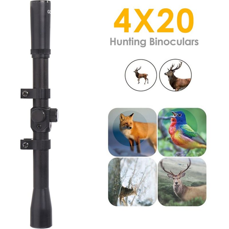 Jumelles de chasse optiques portables 4x2 0/3 ? 7X20, en alliage d'aluminium Durable, télescope Airsoft, pour la randonnée en plein air