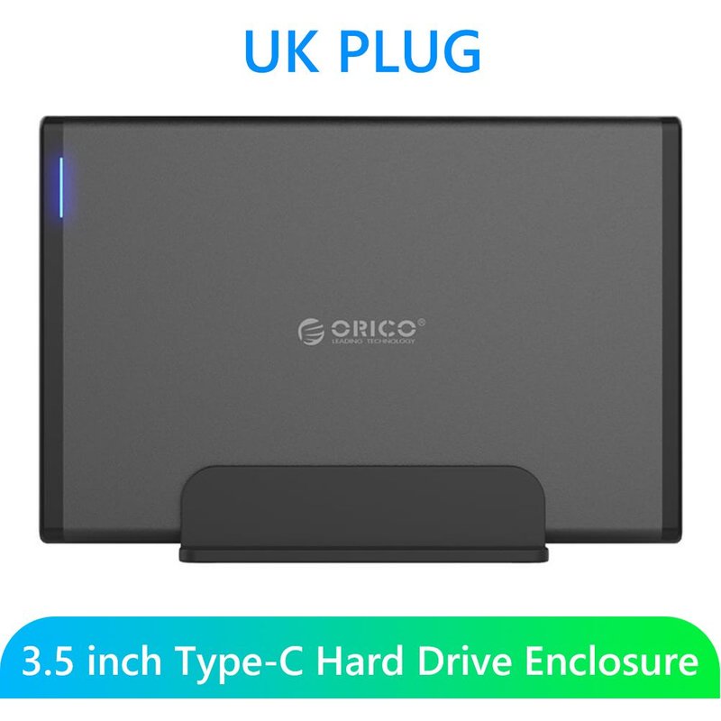 Boîtier de disque dur USB 3.0 type-c vers SATA, boîtier de stockage externe pour disque dur en alliage d'aluminium ABS 3.5 pouces SSD