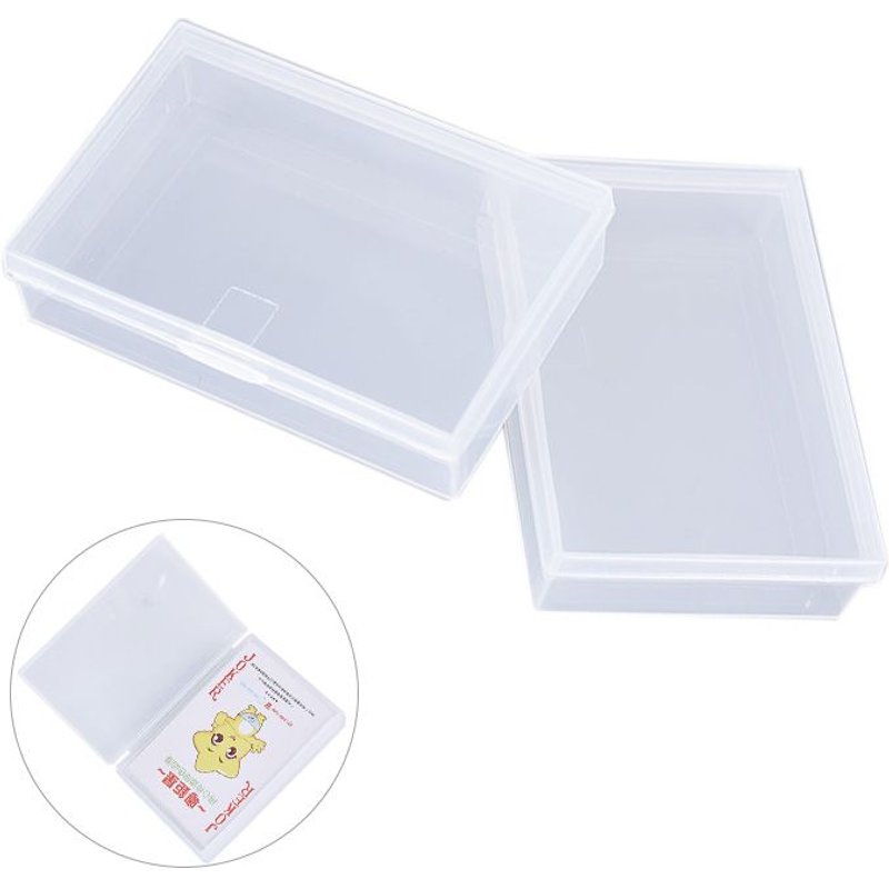 Boîte De Rangement En Pp Pour Cartes À Jouer, Boîte D'emballage Pour Cartes De Jeu De Poker, Ensemble De Jeux De Société, Boîtes En Plastique Transparentes, 2 Pièces