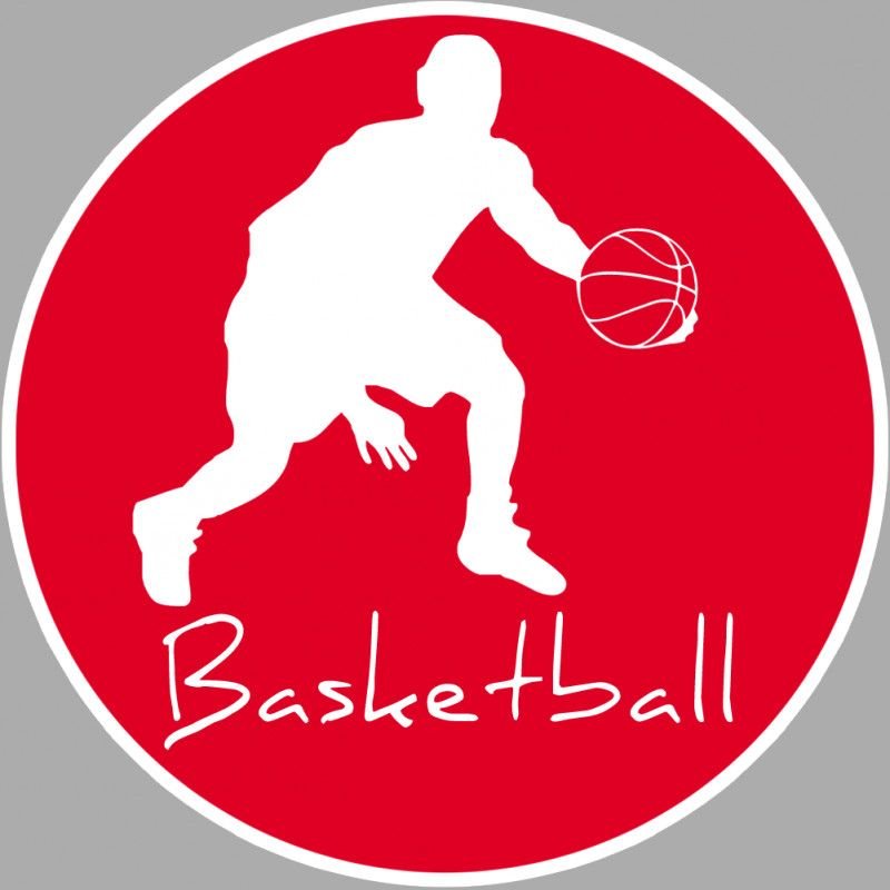 Basketball Dribble - 10cm - Sticker/Autocollant