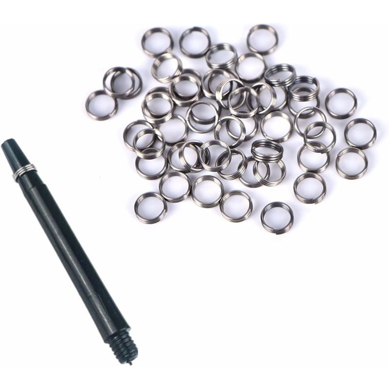 Cercle de Protection pour fléchettes en plastique, 50 pièces, vente en gros, tige en Nylon et PVC, joint torique de Protection