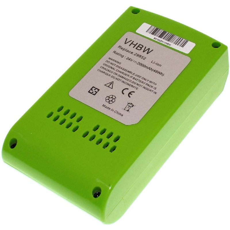 vhbw Batterie compatible avec Powerworks 32CM P24LM32, P24AB, P24ST outil électrique (2000 mAh, Li-ion, 24 V)