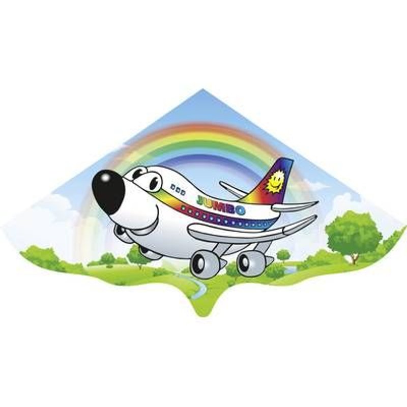 Cerf Volant 115 X 63 Cm Avion Jumbo Jet - 344-01102