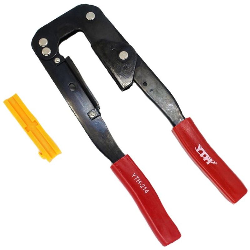 Pince à sertir pour câble ruban plat, à cliquet antirouille, pour Camping d'aventure escalade, outil de sertissage IDC