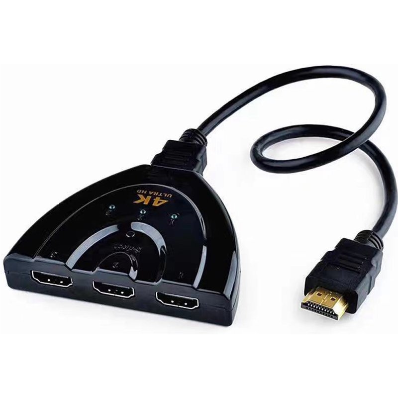 Câble séparateur HDMI à 3 ports, 1080P, adaptateur HUB pour HDTV, PS4, Xbox, noir