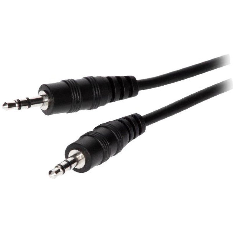 Cable Jack 3.5mm Stereo Male vers Male noir 5m