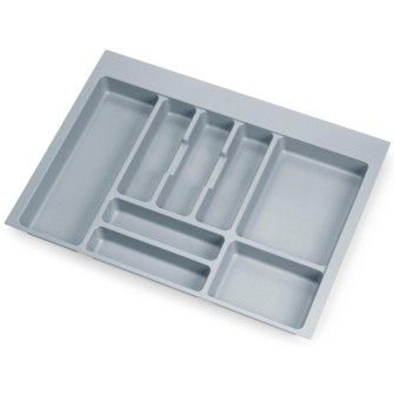 Range-couverts - recoupable - plastique gris - 636x482 mm EMUCA