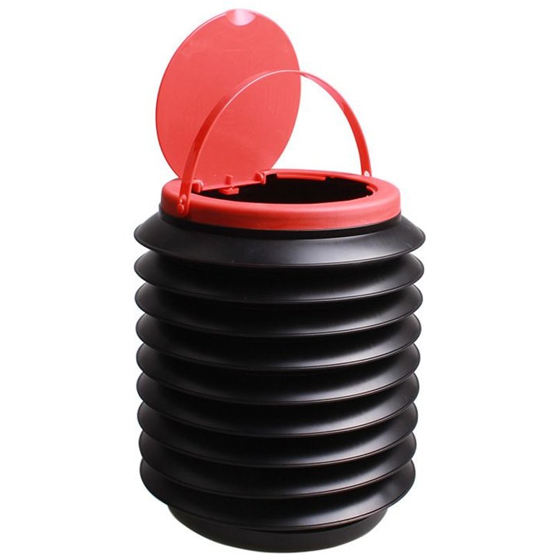 Poubelle télescopique pliante, 1 pièce, seau de stockage pliable, organisateur de déchets, poubelle universelle noire