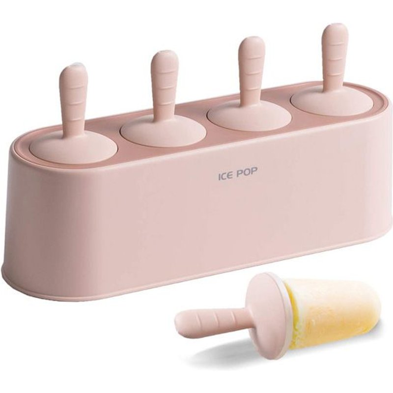 Mitimal®Moule À Crème Glacée En Silicone, 4 Trous, Bricolage Créatif, Tenue Pour Enfants, Dessert, Machine À Crème Glacée, Outils De Cuisine, Dropshipping