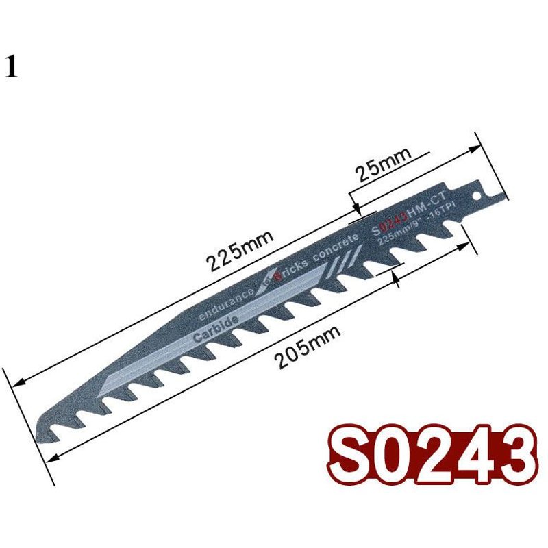 Lames de scie sabre alternatives en alliage dur, pour couper le bois, le métal, le Tube en PVC, accessoires d'outils électriques