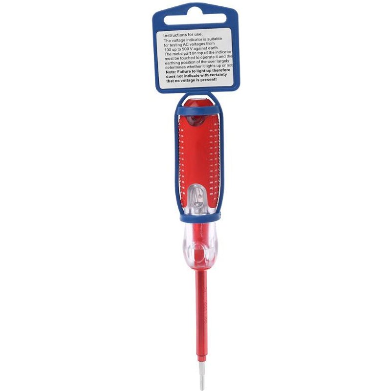 Tournevis croisé et fendu indicateur de tension 100-500V stylo de Test électrique isolation Durable outil pour électricien à domicile