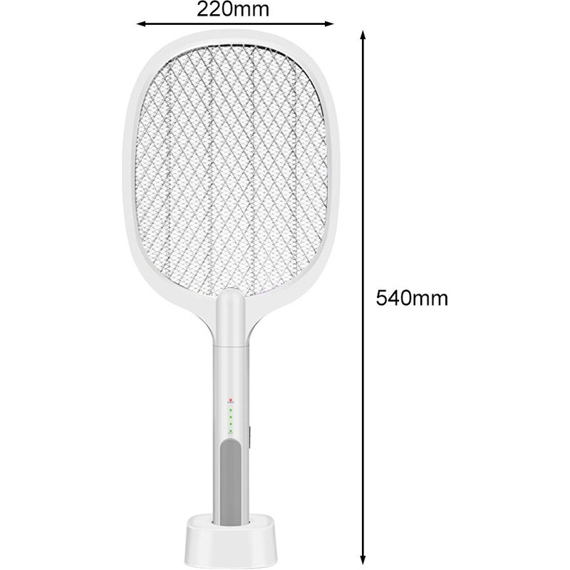 Raquette Anti-moustiques Électrique, Lumière UV, Piège à Insectes et Moustiques Rechargeable, Tue-mouches, Raquettes, 1200 mAh, 3000V