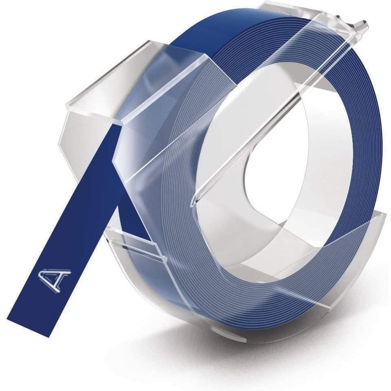 DYMO - Bleu, brillant - Rouleau (1 cm x 3,7 m) étiquettes pour bandes magnétiques