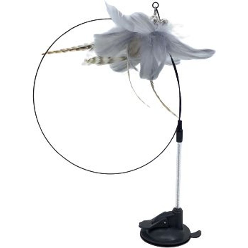 Conception De Ventouse Chat Fixe Teaser Gris