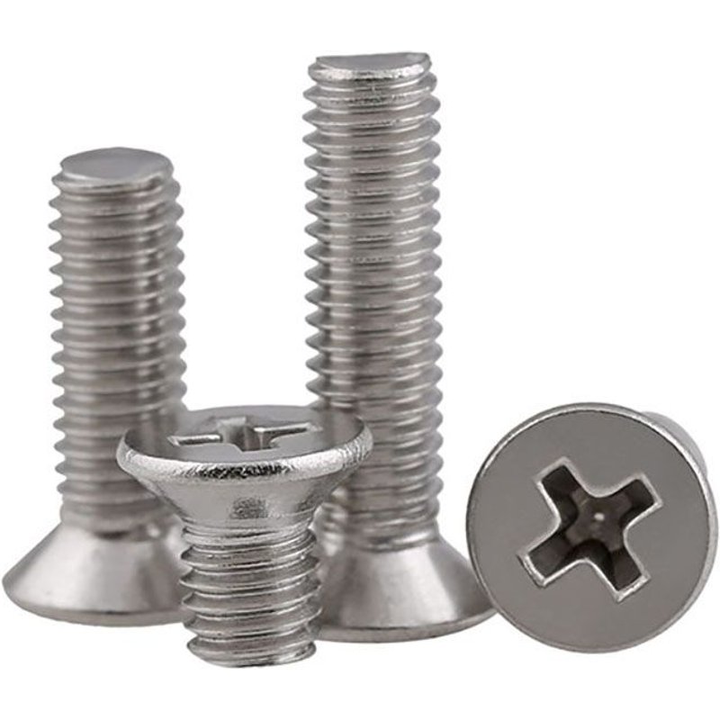 Vis Phillips fraisées M1 M1.2 M1.4 M1.6, longueur 3-16mm, en acier inoxydable 304, 50 pièces